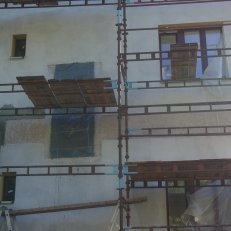 Sgrafito Náchod, 2013 - 3. Nanesená černá  vrstva